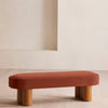 Nieve Bench Velvet Rust