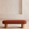 Nieve Bench Velvet Rust