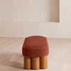 Nieve Bench Velvet Rust