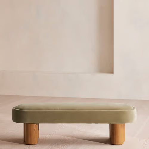 Nieve Bench Velvet Lichen