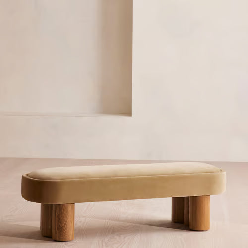 Nieve Bench Velvet Camel
