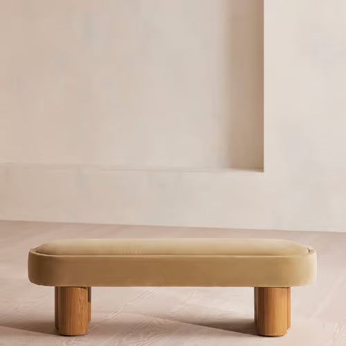 Nieve Bench Velvet Camel