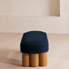 Nieve Bench Velvet Royal Blue