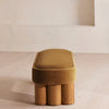 Nieve Bench Velvet Mustard