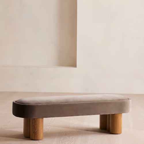 Nieve Bench Velvet Taupe
