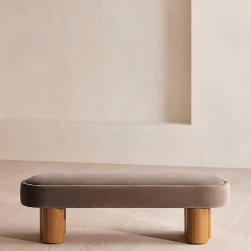 Nieve Bench Velvet Taupe