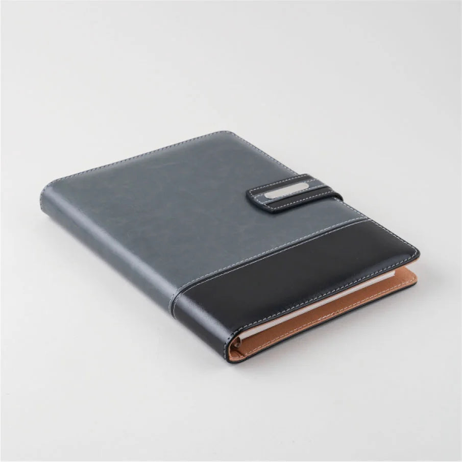 Leatherite Cover Notebook with Magnetic Strap Closure