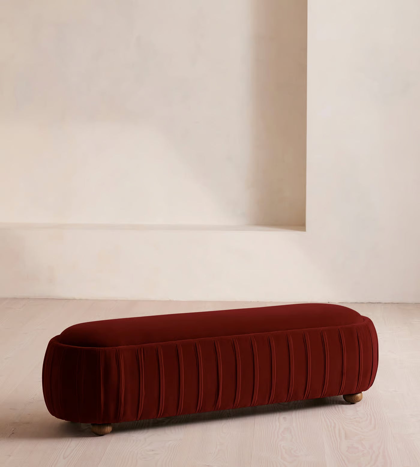 Vivienne Bench Velvet Rust