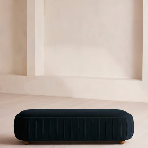 Vivienne Bench Velvet Royal Blue