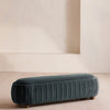 Vivienne Bench Velvet Grey Blue