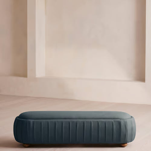 Vivienne Bench Linen Prussian Blue