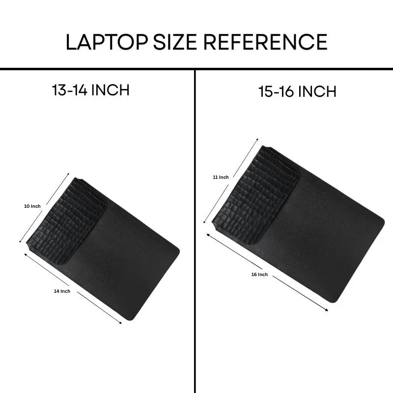 Crocodile Leather Laptop Sleeve