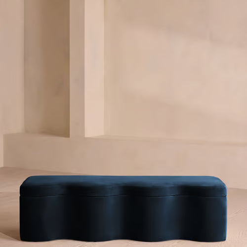 Eli Storage Bench Velvet Royal Blue