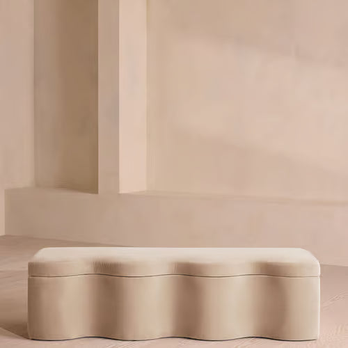 Eli Storage Bench Velvet Porcelain