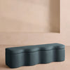Eli Storage Bench Linen Prussian Blue