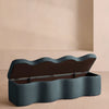 Eli Storage Bench Linen Prussian Blue