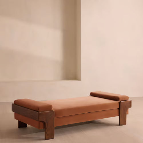 Marcia Daybed Velvet Antique Rose