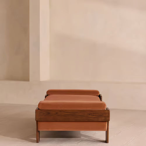 Marcia Daybed Velvet Antique Rose