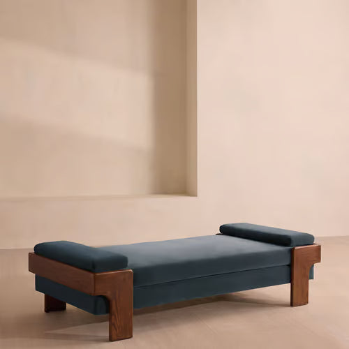 Marcia Daybed Velvet Grey Blue