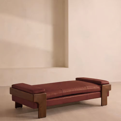 Marcia Daybed Leather Sangria