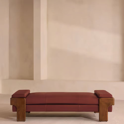 Marcia Daybed Leather Sangria