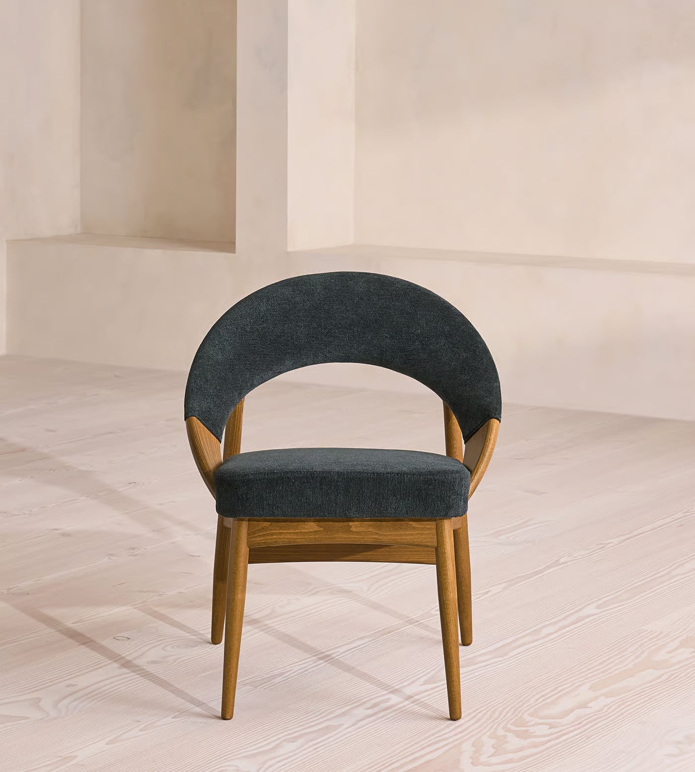 Lachlan Dining Chair, Linen Chenille, Deep Teal