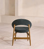 Lachlan Dining Chair, Linen Chenille, Deep Teal