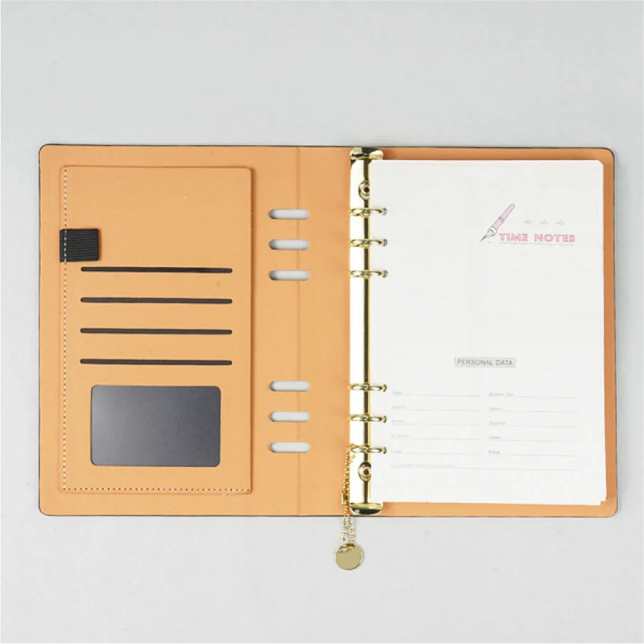 Leatherite Cover Notebook with Bookmark Chain