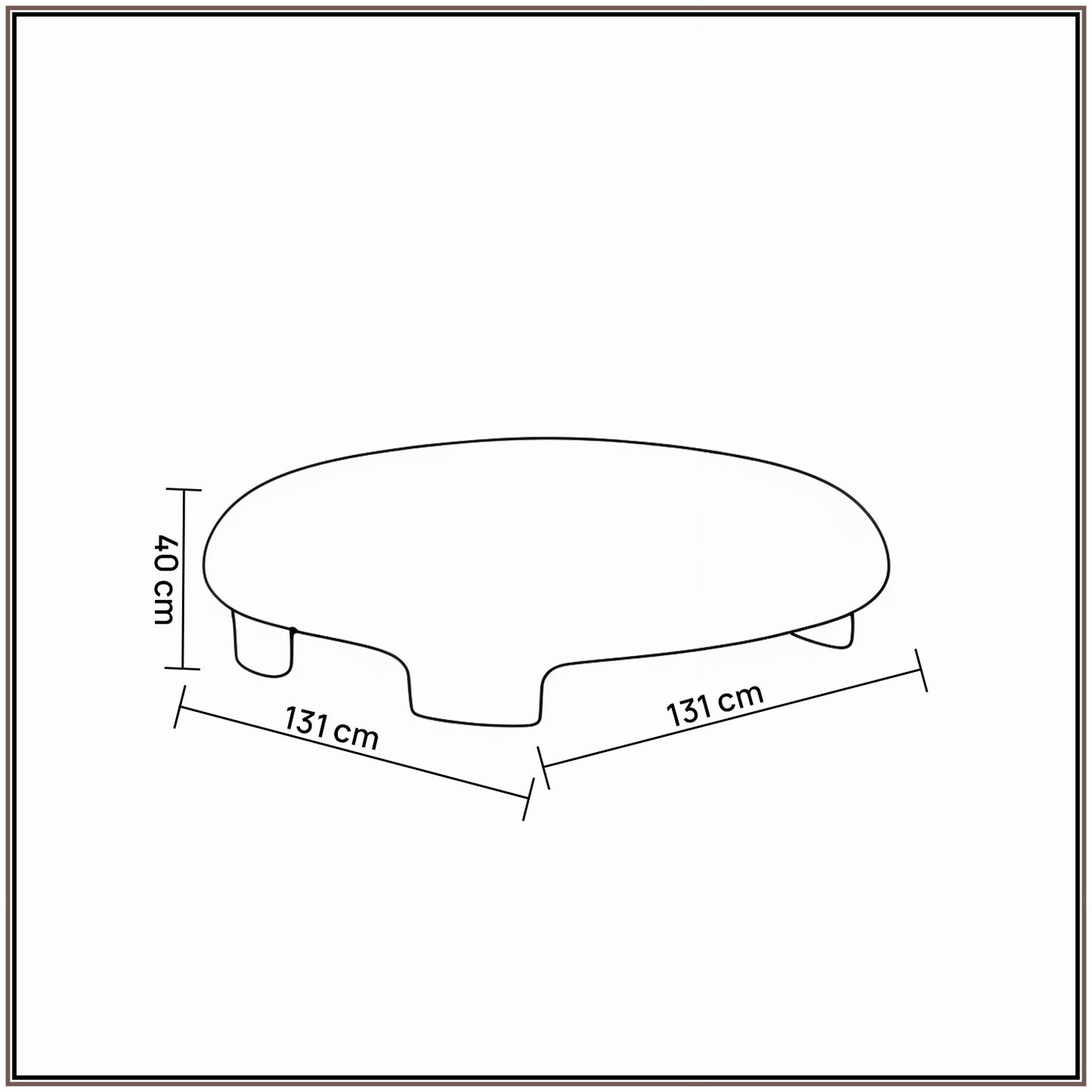 UrbanOpulence Bench Ottoman: Living Room Creme