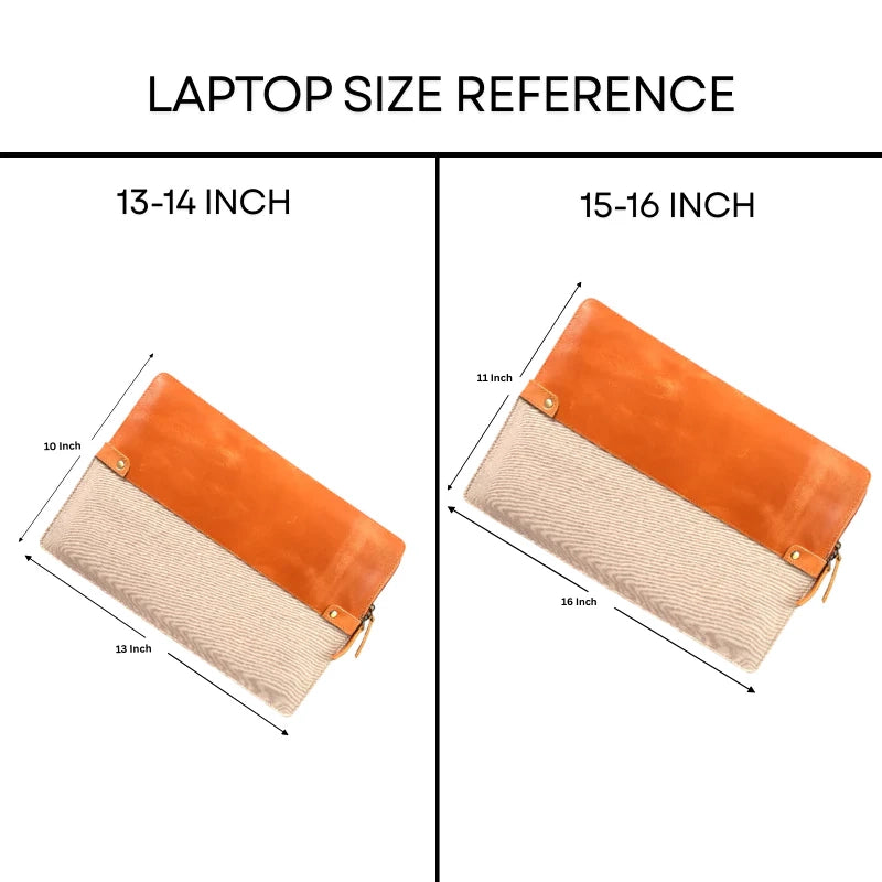 Canvas & Leather Luxe Sleeve