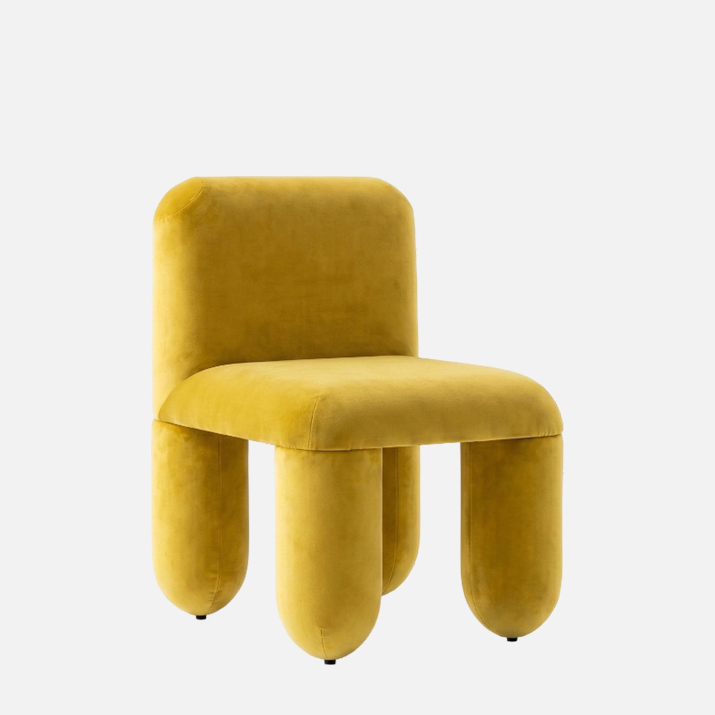 Dreoven Sculpt Yellow Quad Velvet Chair