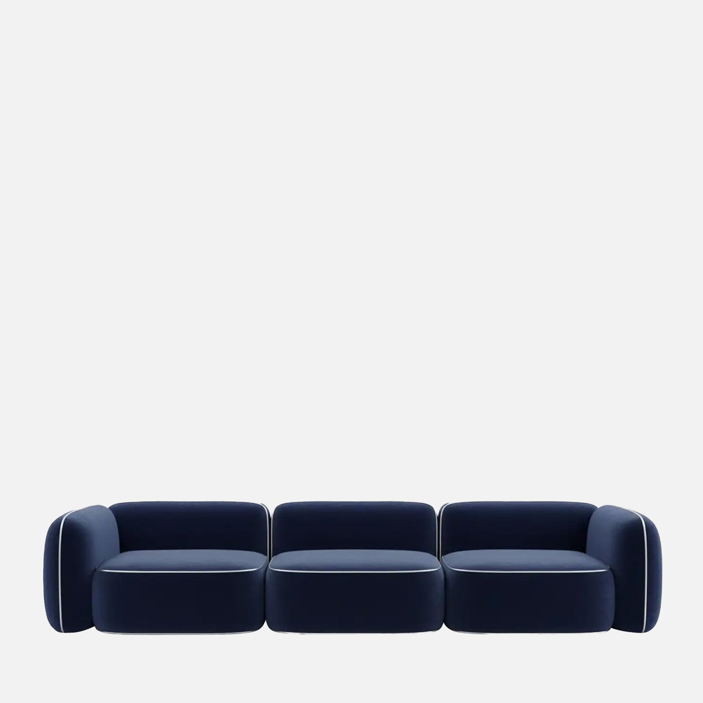 Verdex Modern Bottle Green 3 - Seater Velvet Sofa
