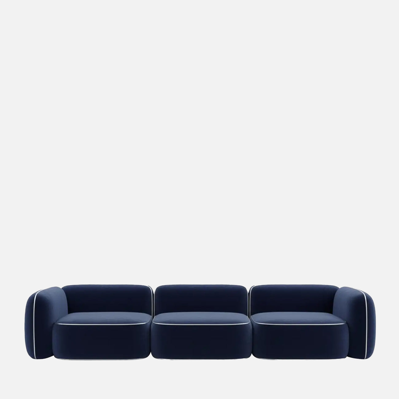 Verdex Modern Bottle Green 3 - Seater Velvet Sofa