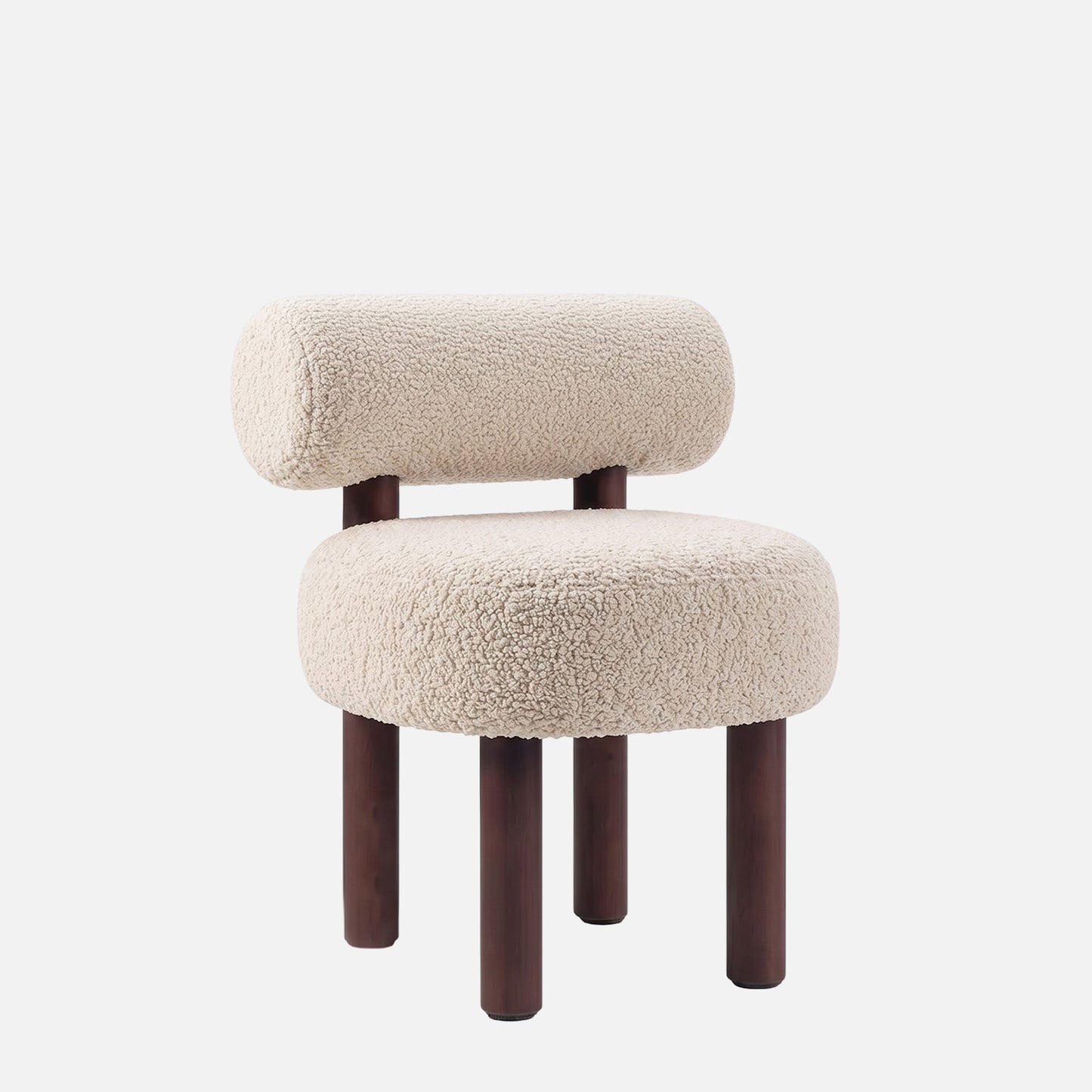 Fleuffin Cozy Cream Faux Fur Lounge Chair