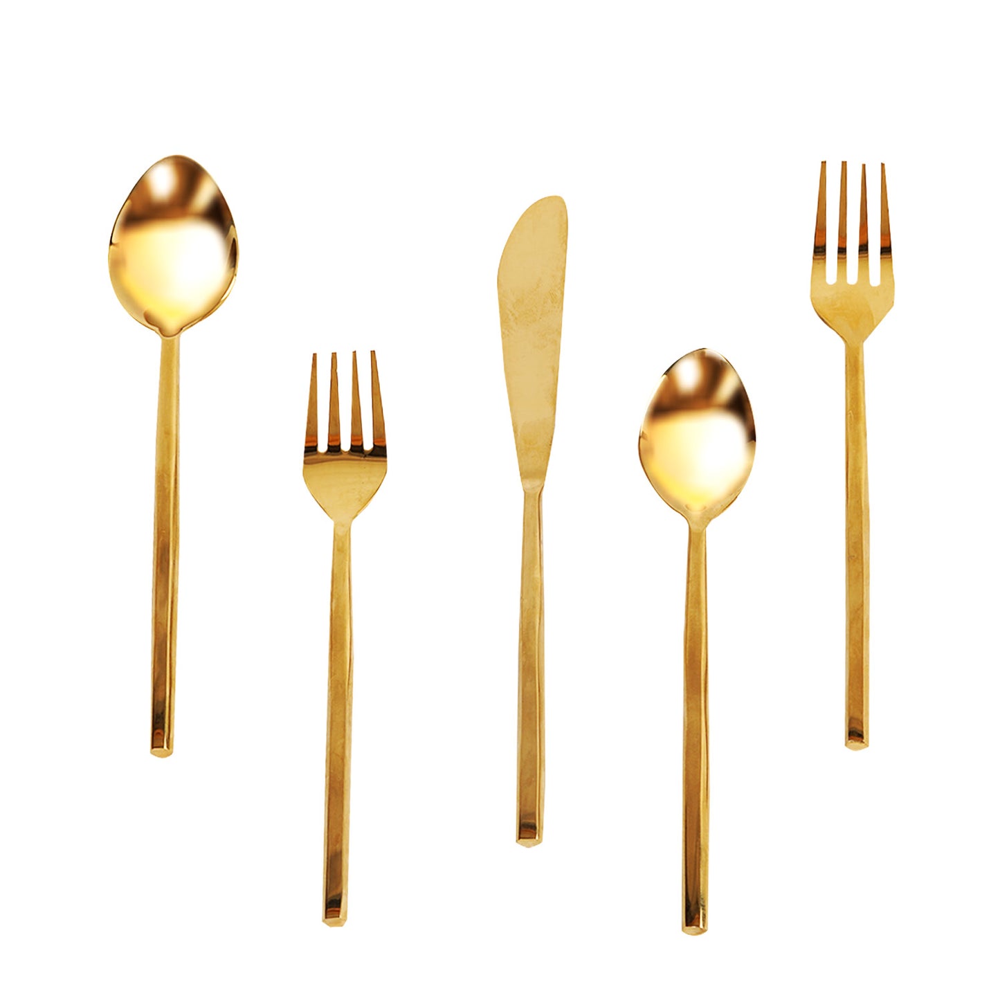 Fusion Harmony: Set of 5 Cutlery with Stylish Handles