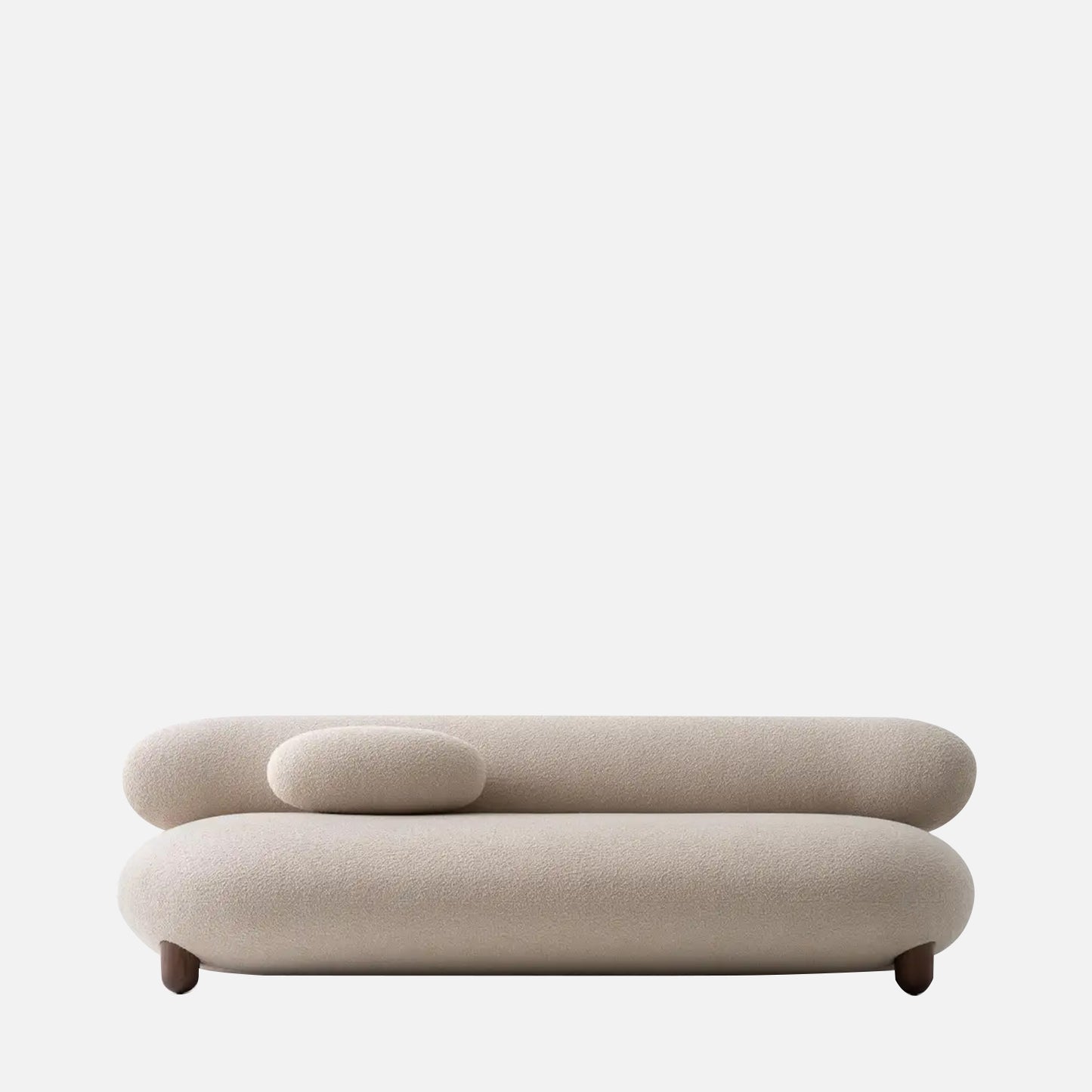 Cloura Softline Yellow 3 - Seater Boucle Sofa