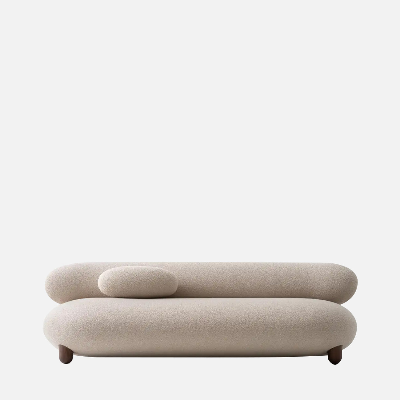 Cloura Softline Yellow 3 - Seater Boucle Sofa