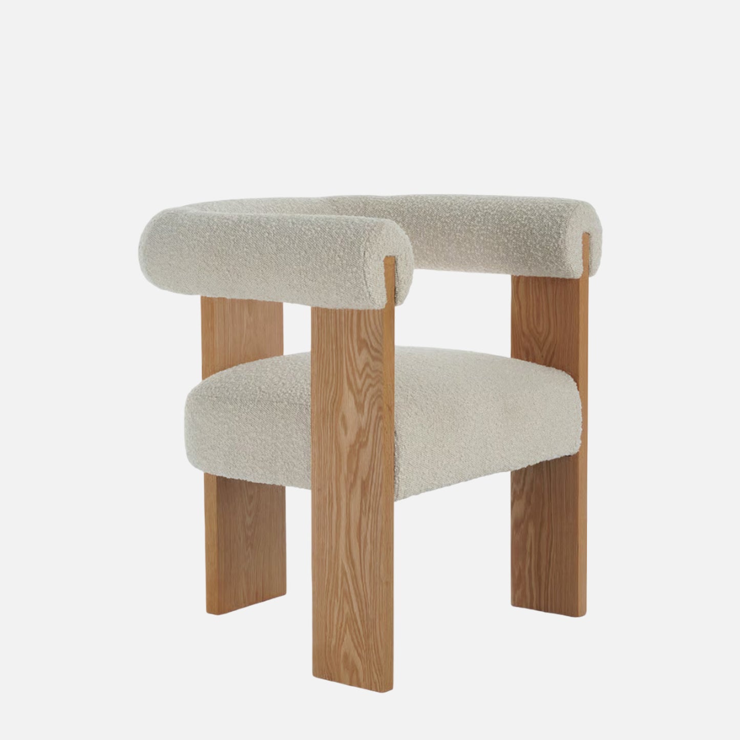 Toervyn Sculpt Arm IvoryBoucle Lounge Chair