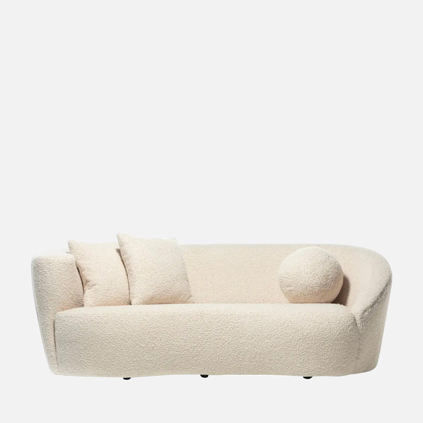 Zorva Pattern Printed Yellow 3 - Seater Velvet Sofa