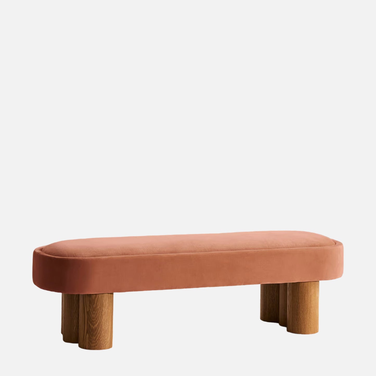 Blushora Pillar Antique Rose velvet Bench