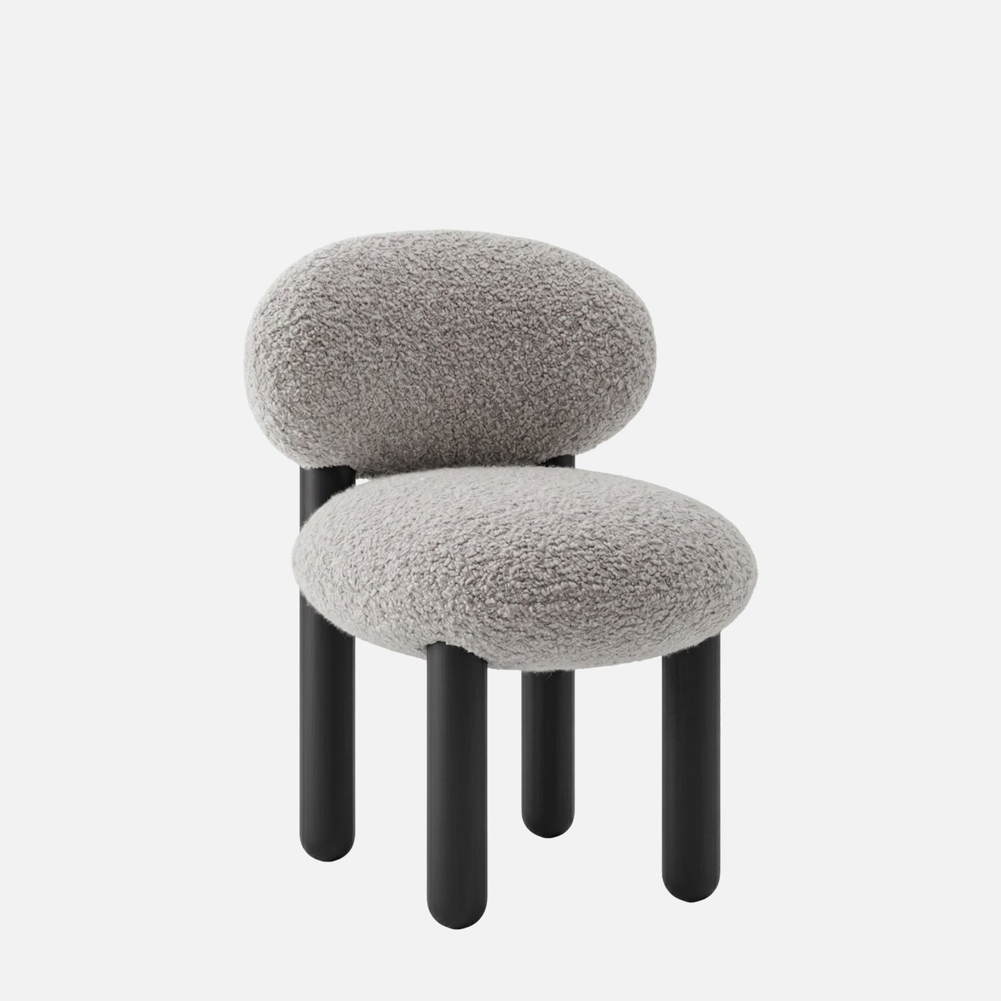Boevian Bubble Beige Boucle Lounge Chair