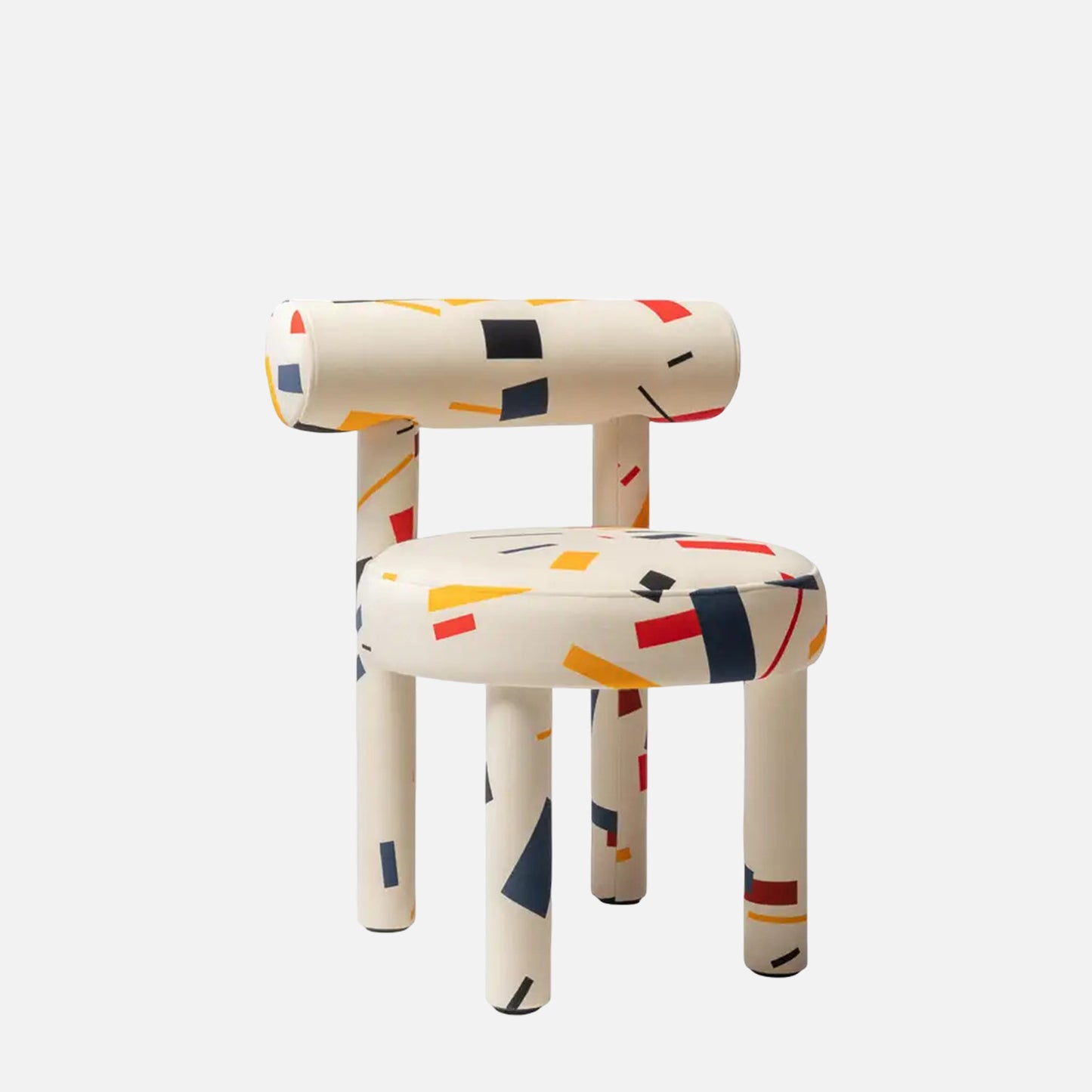 Piectro Play Multicolor Print Velvet Lounge Chair