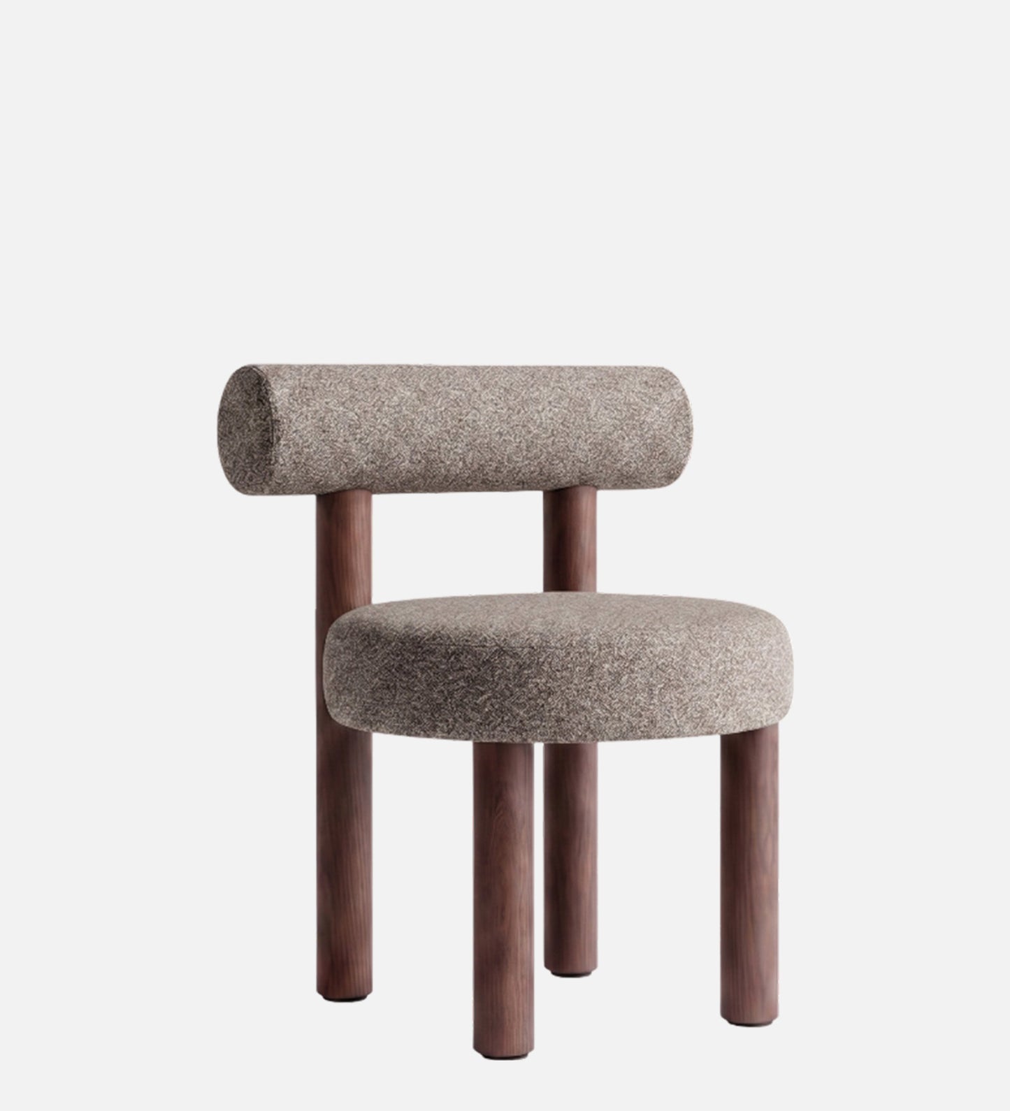 Eleto Minimal Grey Velvet Dining Chair