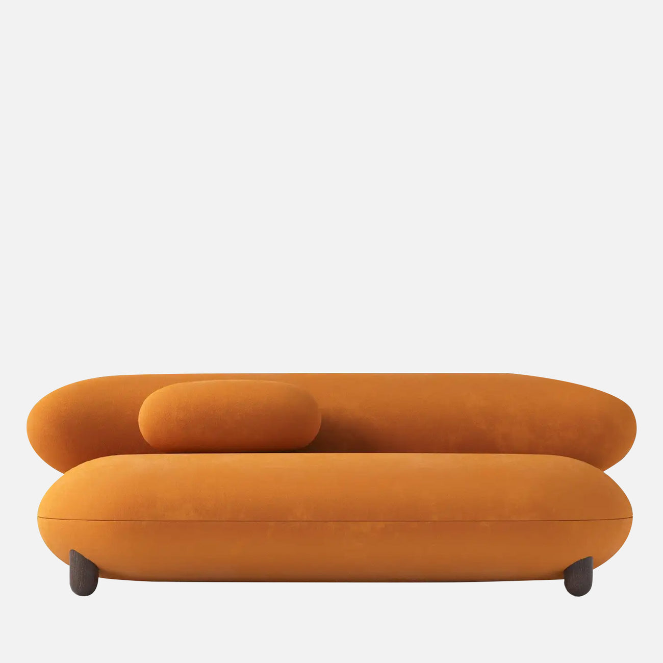 Cloura Softline Wine 3 - Seater Boucle Sofa