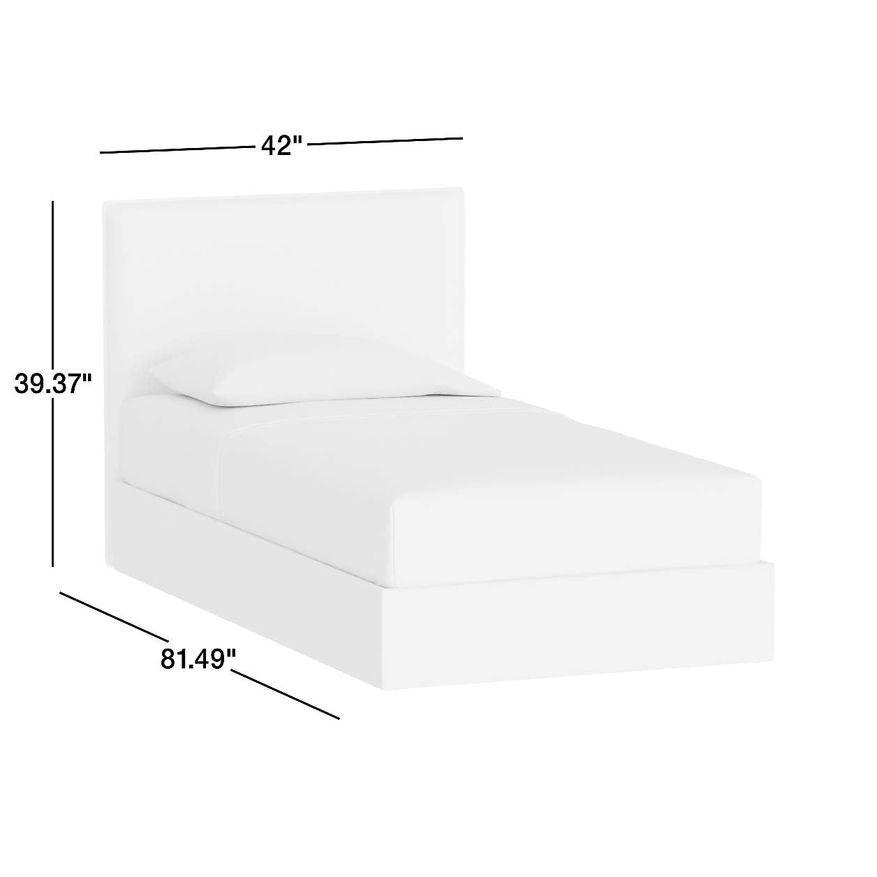 Block Design Jungle Green Boucle Kids Small  Storage Bed