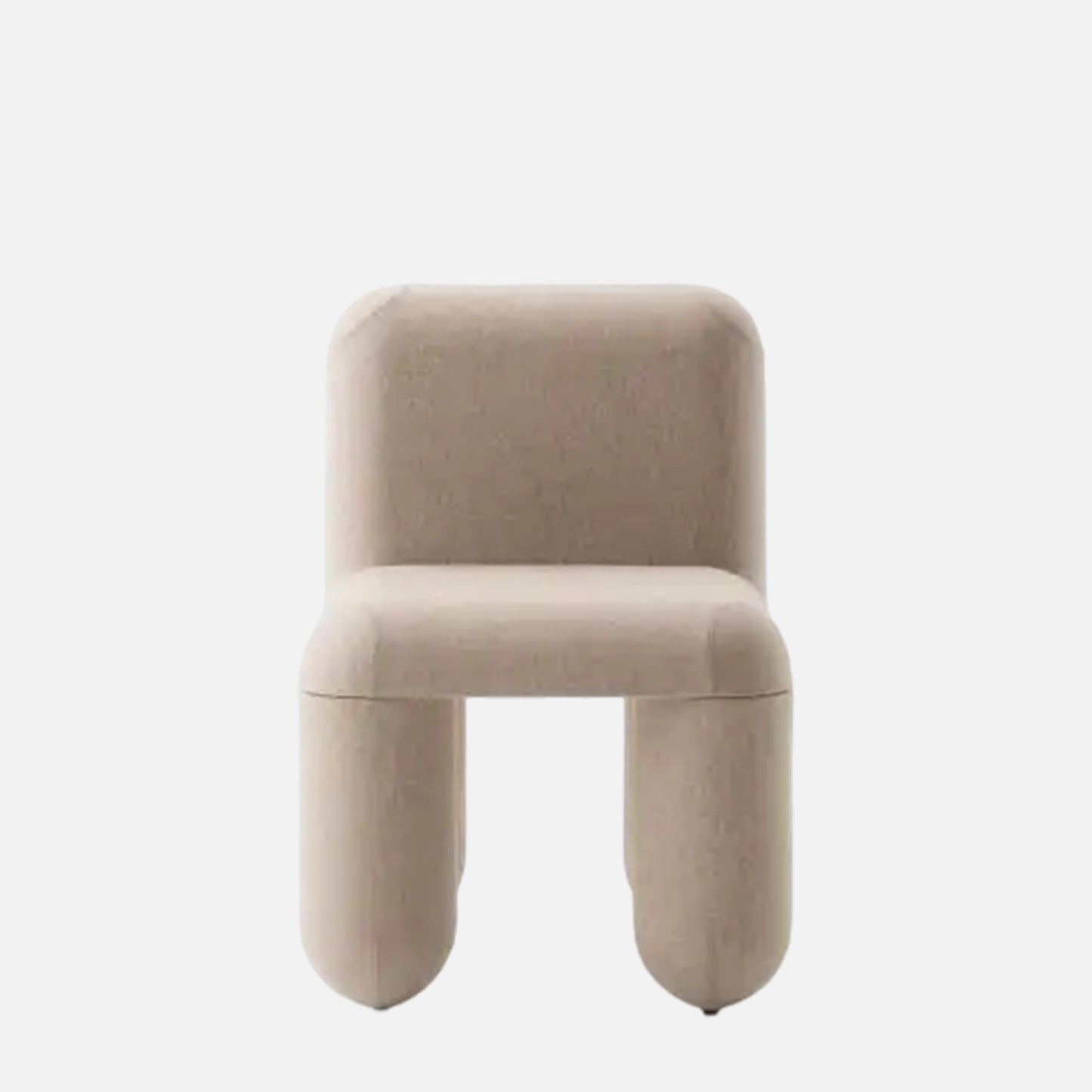 Dreoven Sculpt White Quad Velvet Chair