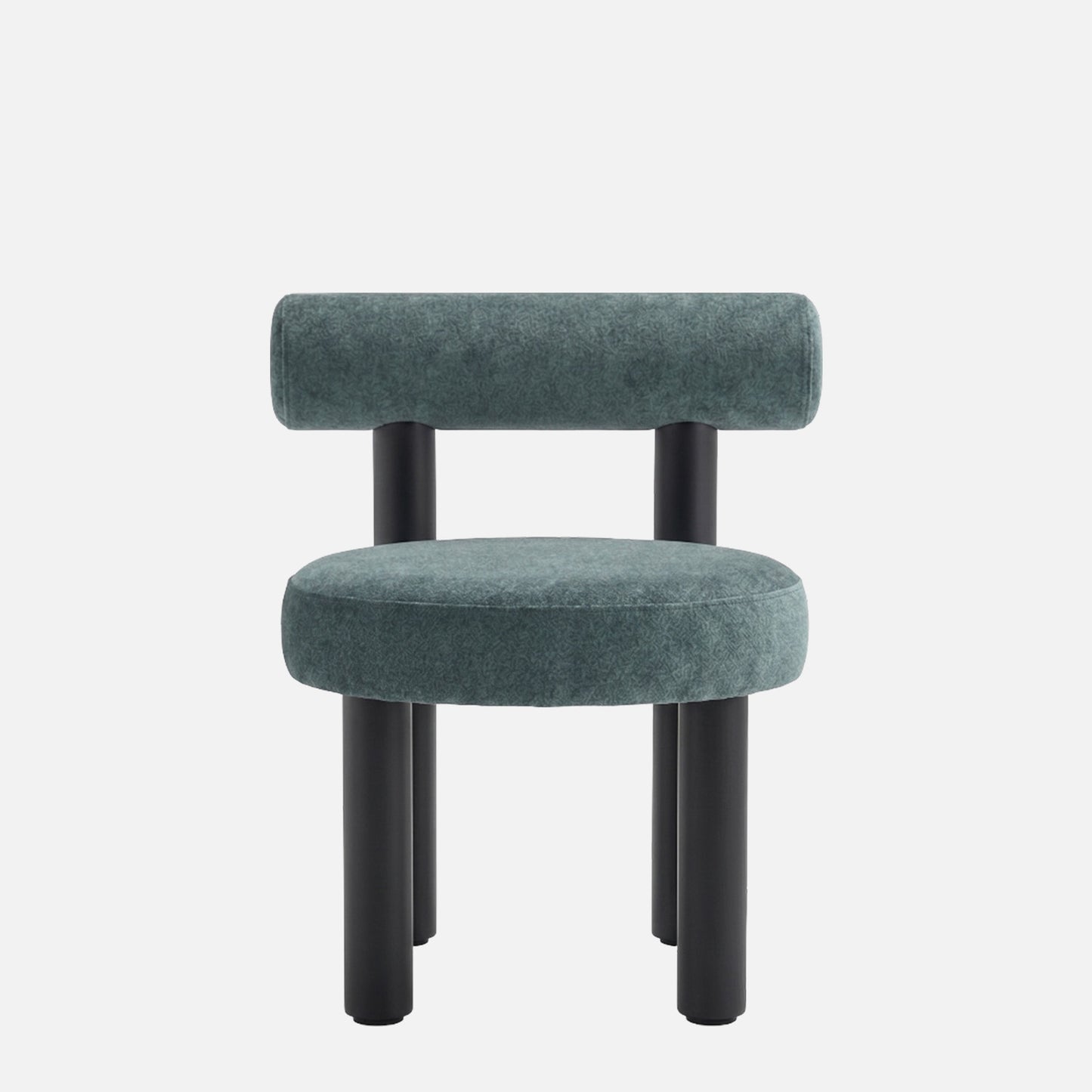 Eleto Minimal Blue Velvet Dining Chair
