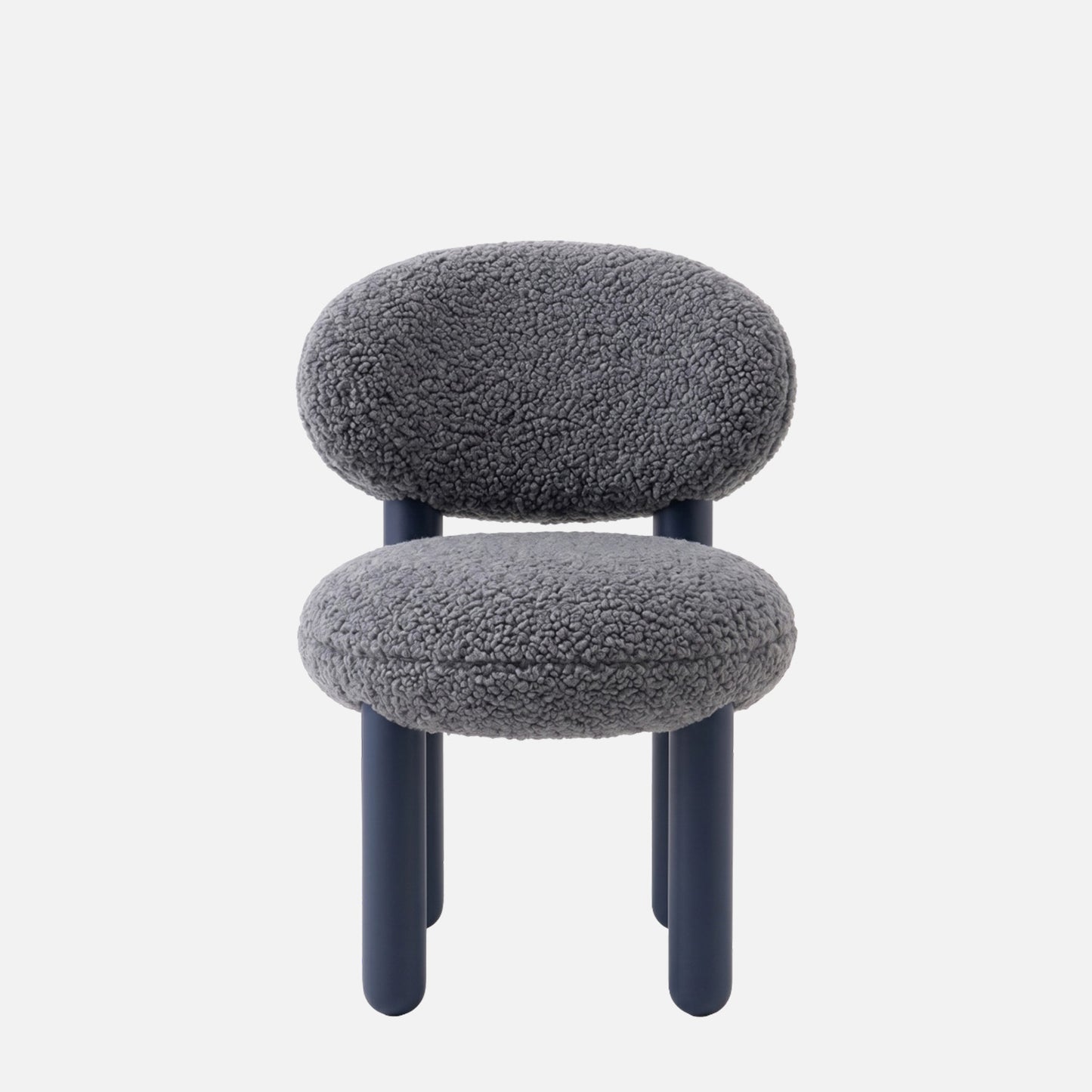 Boevian Bubble Charcoal Grey Boucle Lounge Chair