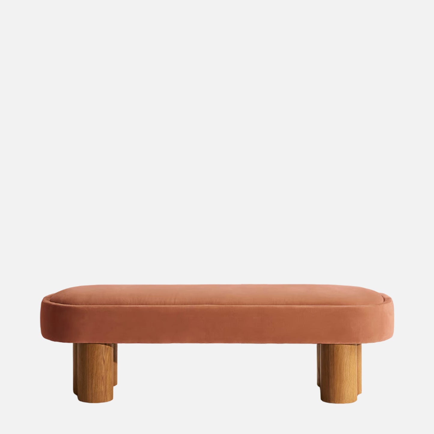 Blushora Pillar Antique Rose velvet Bench
