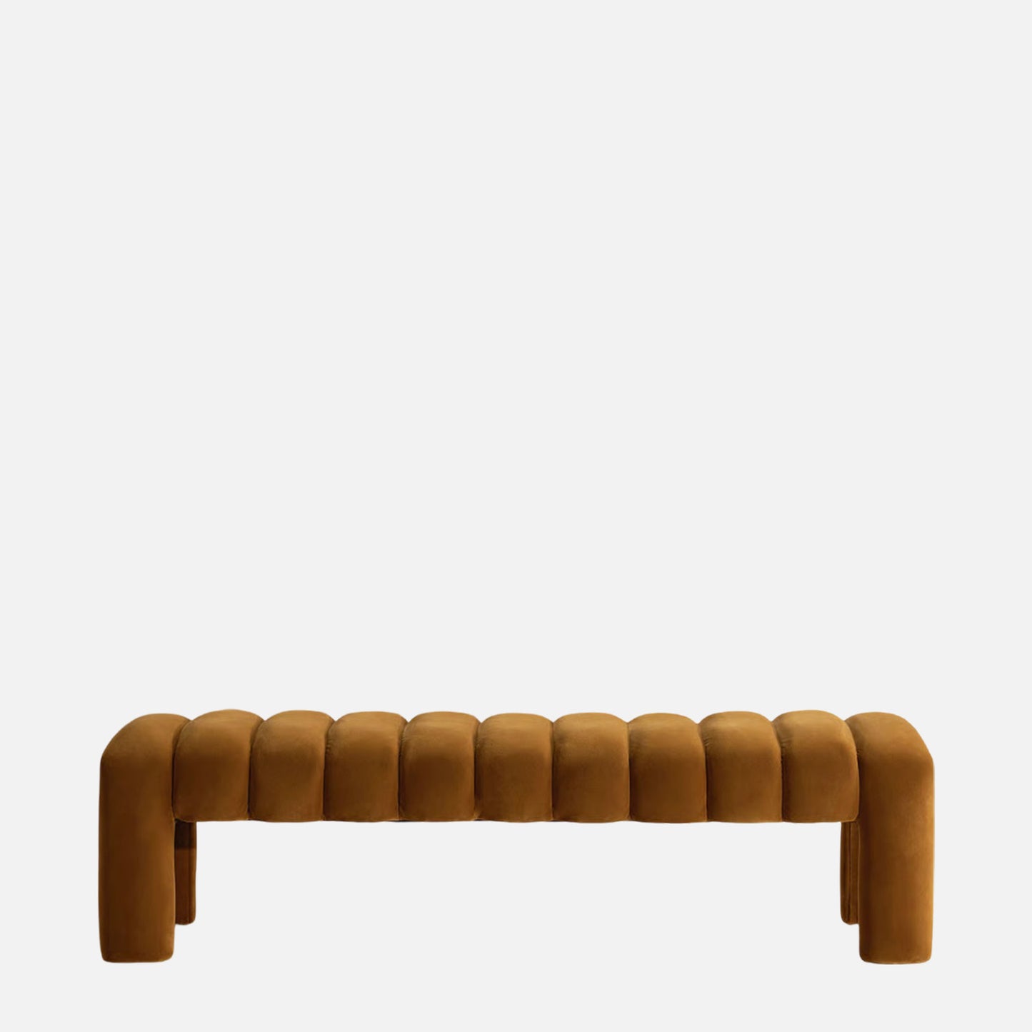 Arcadia Channel yellow velvet Bench